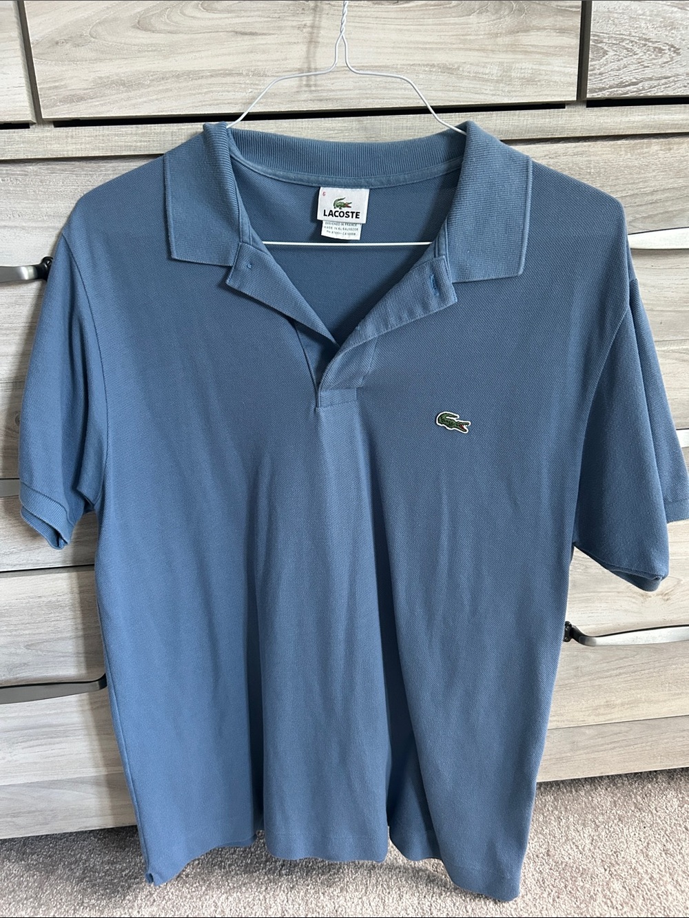 Lacoste Men’s Pique Polo Shirt - Blue